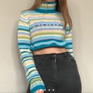 Reworked Vintage Mudd Sweater // Y2K Turtleneck